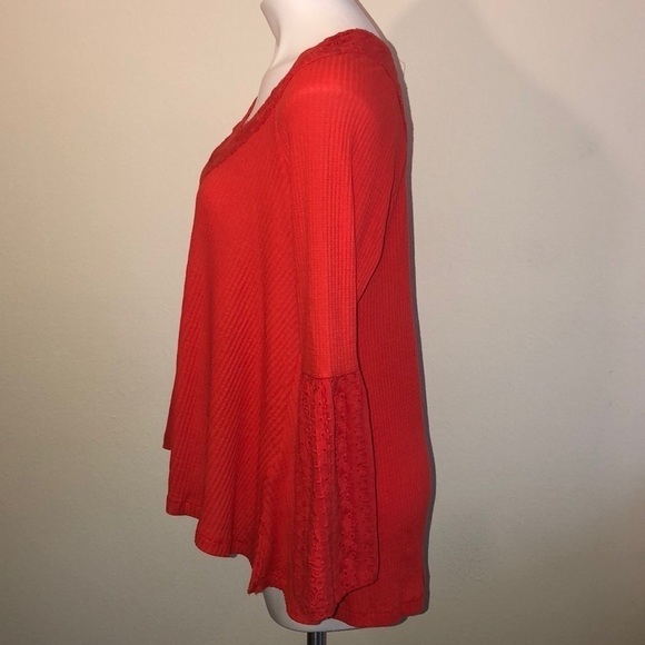 NWT Free people orange sweater size Small - Picture 4 of 8